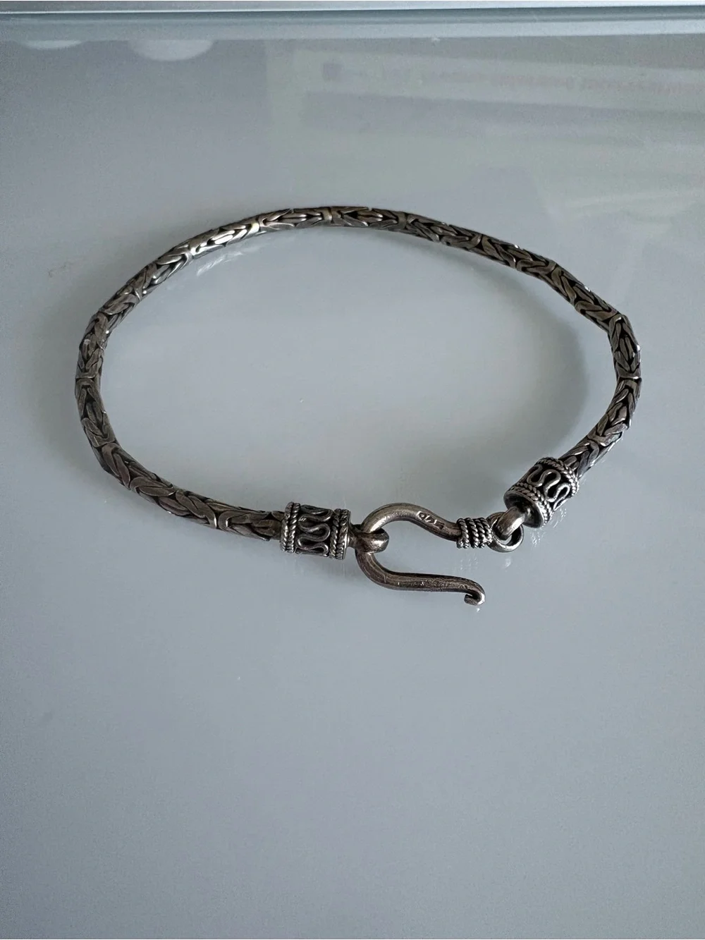 Bali Sterling Silver Byzantine Bracelet - Silver